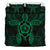 Hawaiian Turtle Hibiscus Polynesian Bedding Set Green - Polynesian Pride