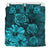 Hawaiian Map Turtle Hibiscus Polynesian Vintage Bedding Set Turquoise - Polynesian Pride