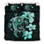 Hawaiian Hibiscus Plumeria Mix Turtle Polynesian Bedding Set Turquoise - Polynesian Pride