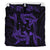 Hawaiian Map Hamerhead Shark Yin Yang Polynesian Bedding Set - Purple - Polynesian Pride