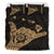 Hawaiian Shaka Aloha Map Polynesian Bedding Set - Gold - Polynesian Pride