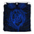 Hawaiian Hamerhead Shark Yin Yang Plumeria Polynesian Bedding Set - Blue - Polynesian Pride