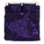 Hawaiian Map Kanaka Manta Ray Polynesian Bedding Set Purple - Polynesian Pride