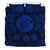 Hawaiian Map Honu Hibiscus Tropic Blue Polynesian Bedding Set - Polynesian Pride