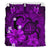 Hawaiian Map Big Turtle Hibiscus Plumeria Tribal Polynesian Bedding Set - Purple - Polynesian Pride