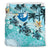 Polynesian Duvet Cover Set - Yap Bedding Set Blue Turtle Hibiscus Blue - Polynesian Pride