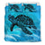 Hawaiian Sea Turtle Swim In The Waves Polynesian Bedding Set - Polynesian Pride