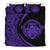 Hawaiian Madame Pele Kanaka Plumeria Polynesian Bedding Set Circle Style Purple - Polynesian Pride