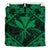 Hawaiian Map Kanaka Hibiscus Green Polynesian Bedding Set - Polynesian Pride