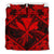 Hawaiian Map Kanaka Hibiscus Red Polynesian Bedding Set - Polynesian Pride