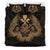 Hawaiian Map Owl Kanaka Bedding Set - Pueo Aumakua - Gold - Polynesian Pride