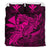 Hawaiian Map Hula Girl Hibiscus Kanaka Polynesian Bedding Set - Pink - Polynesian Pride