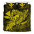 Hawaiian Map Hula Girl Hibiscus Kanaka Polynesian Bedding Set - Yellow - Polynesian Pride