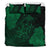 Hawaiian Hibiscus Dolphin Manta Ray Turtle Polynesian Bedding Set Waves Green - Polynesian Pride