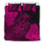 Hawaiian Hibiscus Dolphin Manta Ray Turtle Polynesian Bedding Set Waves Pink - Polynesian Pride