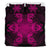 Hawaiian Turtles Tribal Mask Polynesian Bedding Set Pink - Polynesian Pride