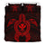 Hawaiian Turtle Kanaka Polynesian Bedding Set - Red - Polynesian Pride