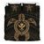 Hawaiian Turtle Kanaka Polynesian Bedding Set - Gold - Polynesian Pride