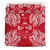 Polynesian Bedding Set - Fiji Duvet Cover Set Map Red White - Polynesian Pride