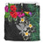 Kanaka Maoli (Hawaiian) Bedding Set - Hibiscus Turtle Tattoo Gray - Polynesian Pride