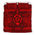 Hawaiian Turtle Polyensian Tribal Bedding Set Red - Polynesian Pride