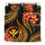 Polynesian Hawaii Bedding Set - Kanaka Maoli Duvet Cover Set - Gold Plumeria - Polynesian Pride