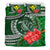 Kanaka Maoli (Hawaiian) Bedding Set - Polynesian Turtle Hibiscus Green - Polynesian Pride