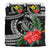 Kanaka Maoli (Hawaiian) Bedding Set - Polynesian Turtle Hibiscus Black - Polynesian Pride