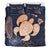 Personalized - Hawaii Polynesian Aloha Po Turtle Hibiscus Tropical Bedding Set - Indigo - Polynesian Pride