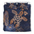 Hawaii Kakau Polynesian Turtle Map Bedding Set - Indigo - Polynesian Pride