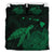 Hawaii Polynesian Hibiscus Turtle Map Bedding Set - AH - Green - Polynesian Pride