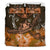 Hawaii Polynesian Turtle Waves Hibiscus Bedding Set - Erik Style - AH - Orange - Polynesian Pride