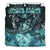 Hawaii Polynesian Turtle Waves Hibiscus Bedding Set - Erik Style - AH - Turquoise - Polynesian Pride