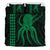 Hawaii Octopus KaKau Polynesian Bedding Set - Green - Polynesian Pride