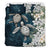 Kanaka Maoli (Hawaiian) Bedding Set - Sea Turtle Tropical Hibiscus And Plumeria White - Polynesian Pride