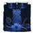 Hawaii Polynesian Pineapple Hibiscus Bedding Set - Zela Style Blue - Polynesian Pride