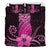 Hawaii Polynesian Pineapple Hibiscus Bedding Set - Zela Style Pink - Polynesian Pride