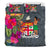 Fiji Bedding Set - Hibiscus Polynesian Pattern Gray Version - Polynesian Pride