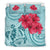 Hawaii Bedding Set - Hawaii Polynesian Turtle Hibiscus Blue Bedding Set - Bless Style - Polynesian Pride