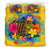 American Samoa Polynesian Bedding Set - Turtle with Plumeria and Hibiscus - Polynesian Pride