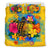 Palau Polynesian Bedding Set - Turtle with Plumeria and Hibiscus - Polynesian Pride