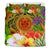 Fiji Polynesian Bedding Set - Manta Ray Tropical Flowers (Reggae) - Polynesian Pride