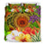 Hawaii Polynesian Bedding Set - Manta Ray Tropical Flowers (Reggae) - Polynesian Pride