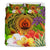 Vanuatu Polynesian Bedding Set - Manta Ray Tropical Flowers (Reggae) - Polynesian Pride