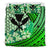 Kanaka Maoli (Hawaiian) Bedding Set - Lauhala Polynesian Hibiscus Green - Polynesian Pride