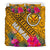 Hawaii Bedding Set - Kanaka Maoli With Hibiscus On Polynesian Patterns (YELLOW) - Polynesian Pride