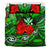 Kanaka Maoli (Hawaiian) Bedding Set - Polynesian Turtle And Hibiscus Green - Polynesian Pride