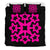 Hawaiian Bedding Set Royal Pattern - Black And Pink - A1 Style - Polynesian Pride