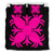 Hawaiian Bedding Set Royal Pattern - Black And Pink - A2 Style - Polynesian Pride