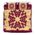 Hawaii Bedding Set - Hawaiian Quilt Plumeria Medallion Burgundy Bedding Set - AH - Polynesian Pride